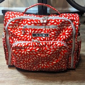 JuJuBe BFF Diaper Bag - Scarlet Petals, EUC (DISCONTINUED!)